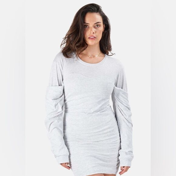 NWT RtA | Indya Light Gray Dress XXS - Picture 5 of 11